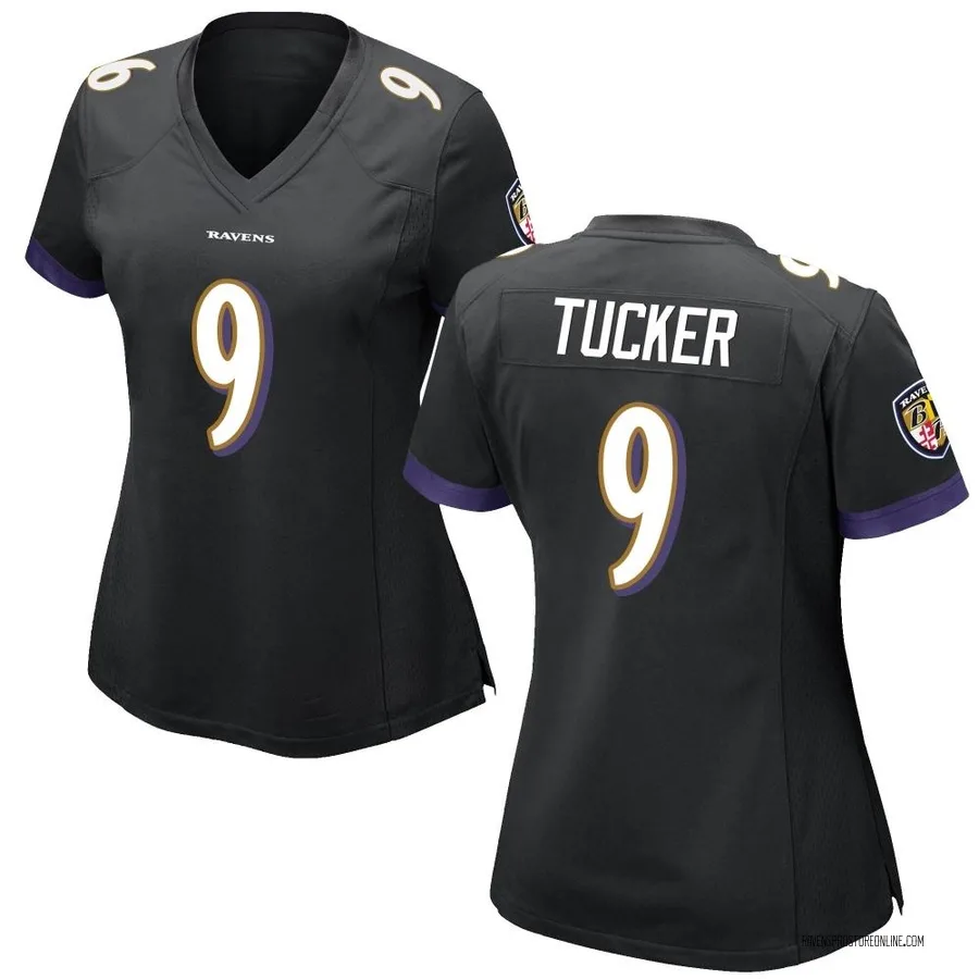 Justin Tucker Baltimore Ravens Women's Game Nike Jersey - Black