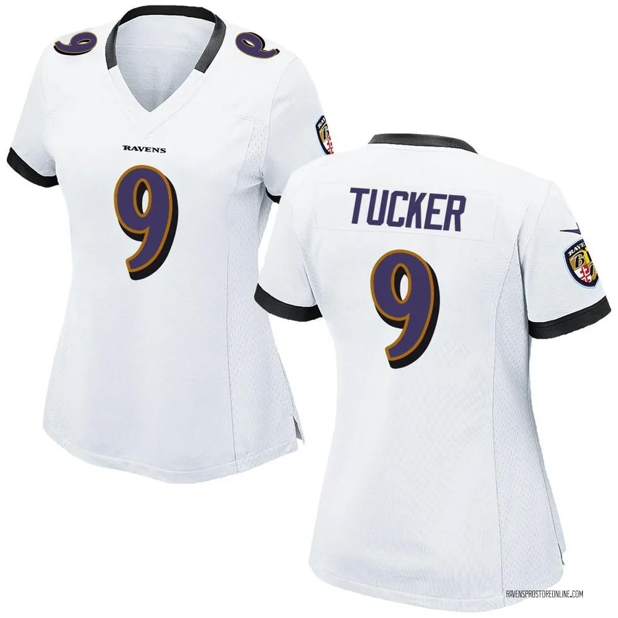 Justin Tucker Baltimore Ravens Women's Game Nike Jersey - White