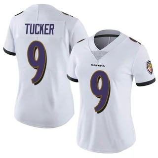 Justin Tucker Baltimore Ravens Women's Limited Vapor Untouchable Nike Jersey - White
