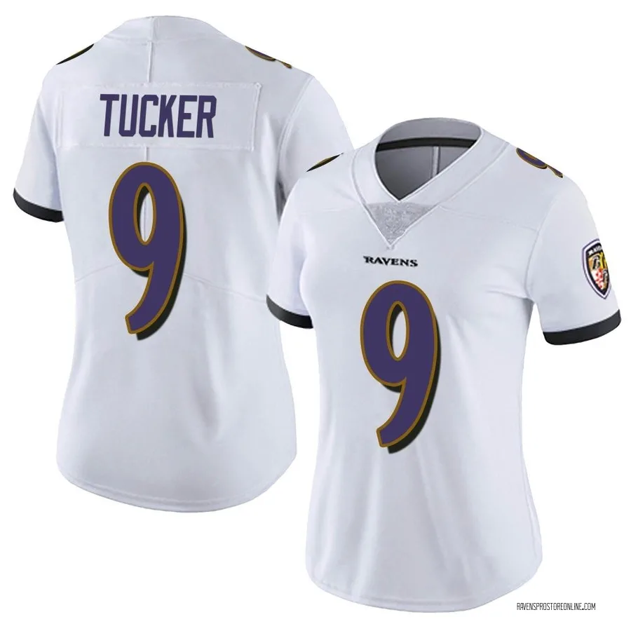 Justin Tucker Baltimore Ravens Women's Limited Vapor Untouchable Nike Jersey - White