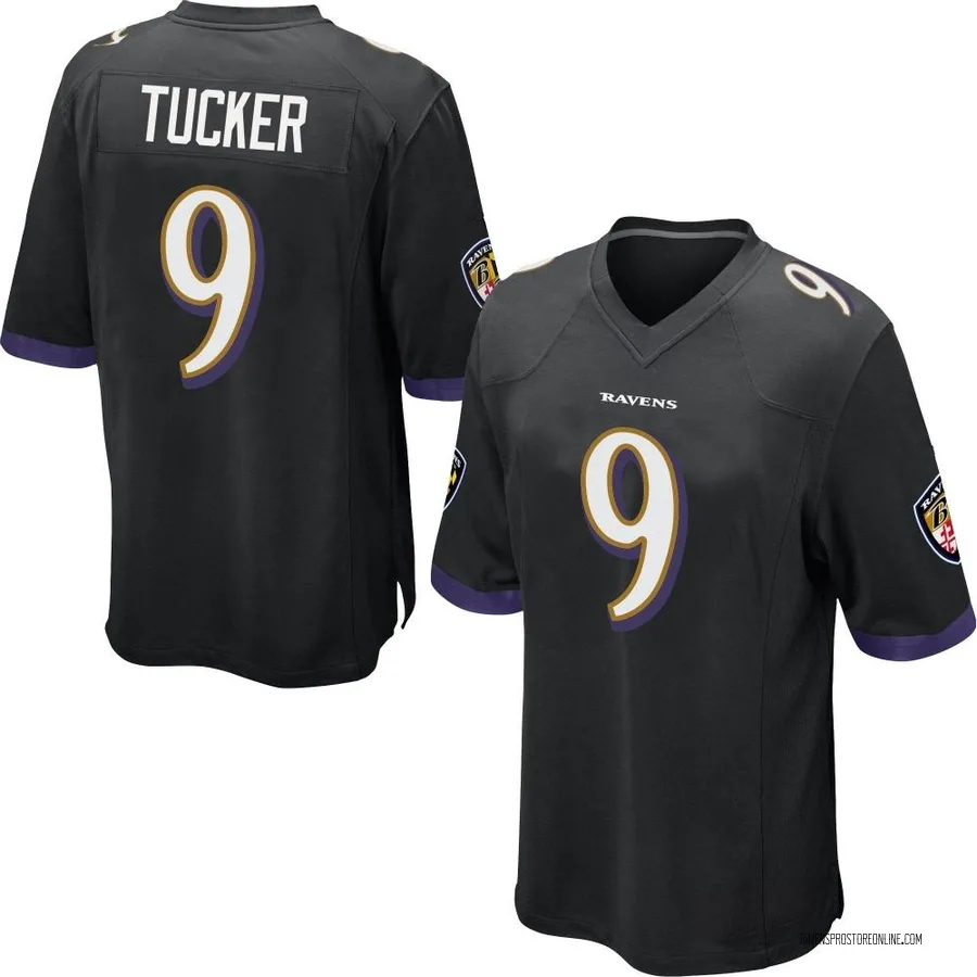Justin Tucker Baltimore Ravens Youth Game Nike Jersey - Black