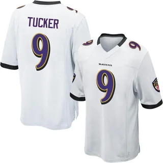 Justin Tucker Baltimore Ravens Youth Game Nike Jersey - White