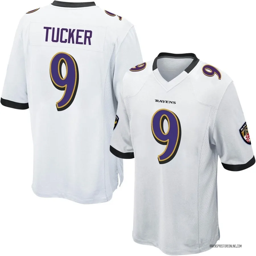 Justin Tucker Baltimore Ravens Youth Game Nike Jersey - White
