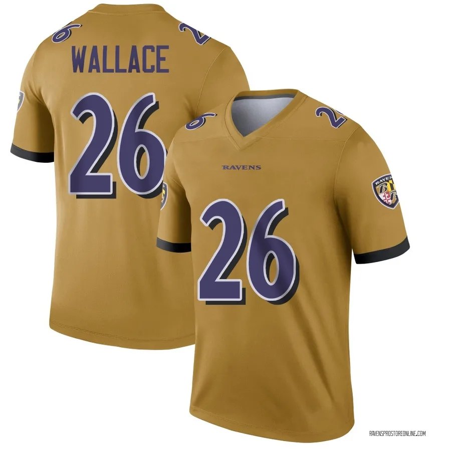 K'Von Wallace Baltimore Ravens Men's Legend Inverted Nike Jersey - Gold