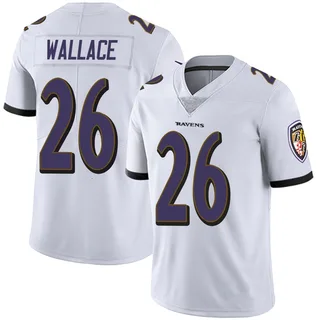 K'Von Wallace Baltimore Ravens Men's Limited Vapor Untouchable Nike Jersey - White