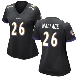 K'Von Wallace Baltimore Ravens Women's Game Nike Jersey - Black