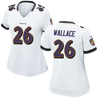 K'Von Wallace Baltimore Ravens Women's Game Nike Jersey - White