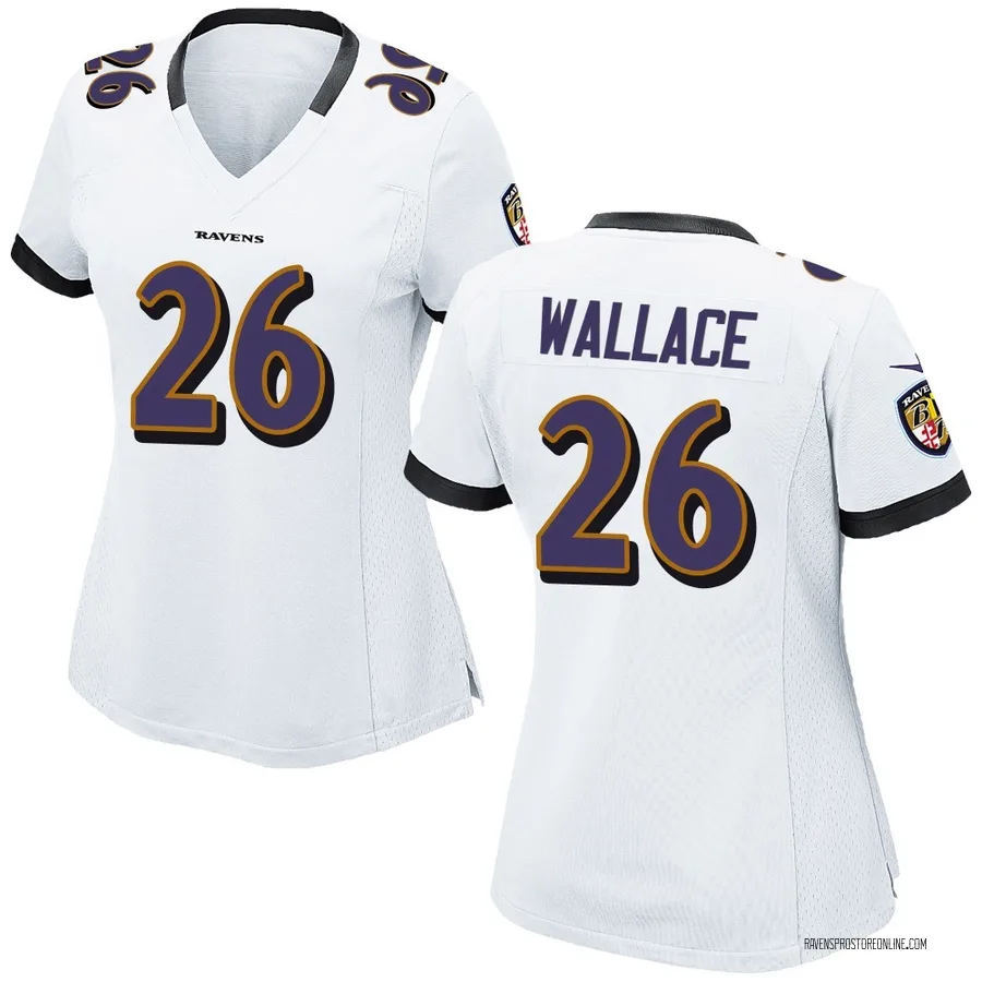K'Von Wallace Baltimore Ravens Women's Game Nike Jersey - White