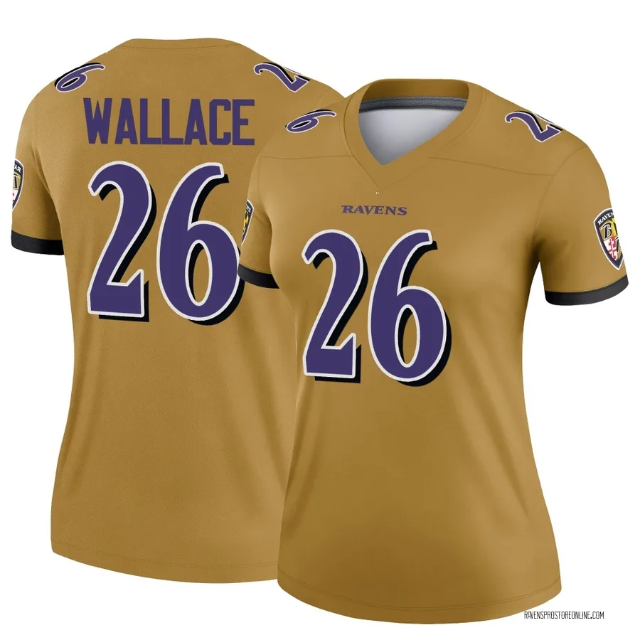 K'Von Wallace Baltimore Ravens Women's Legend Inverted Nike Jersey - Gold