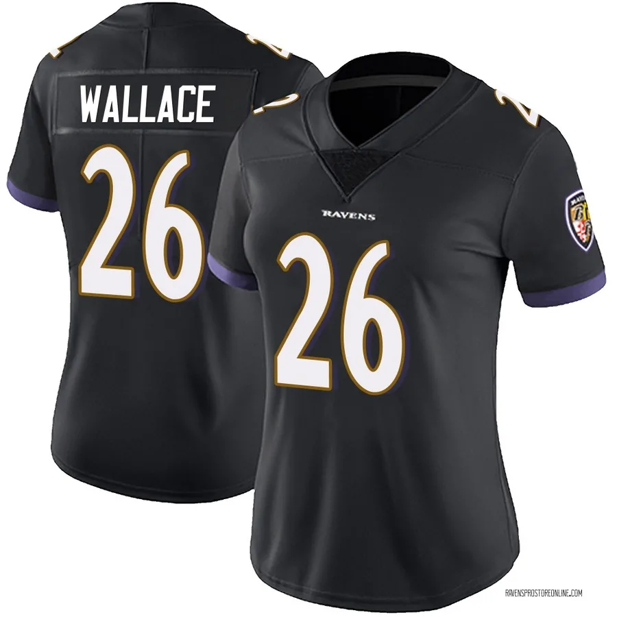 K'Von Wallace Baltimore Ravens Women's Limited Alternate Vapor Untouchable Nike Jersey - Black