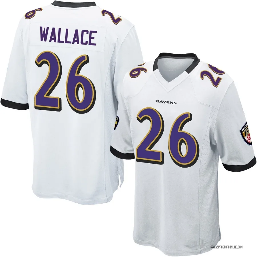 K'Von Wallace Baltimore Ravens Youth Game Nike Jersey - White