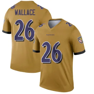 K'Von Wallace Baltimore Ravens Youth Legend Inverted Nike Jersey - Gold