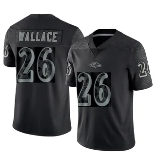 K'Von Wallace Baltimore Ravens Youth Limited Reflective Nike Jersey - Black