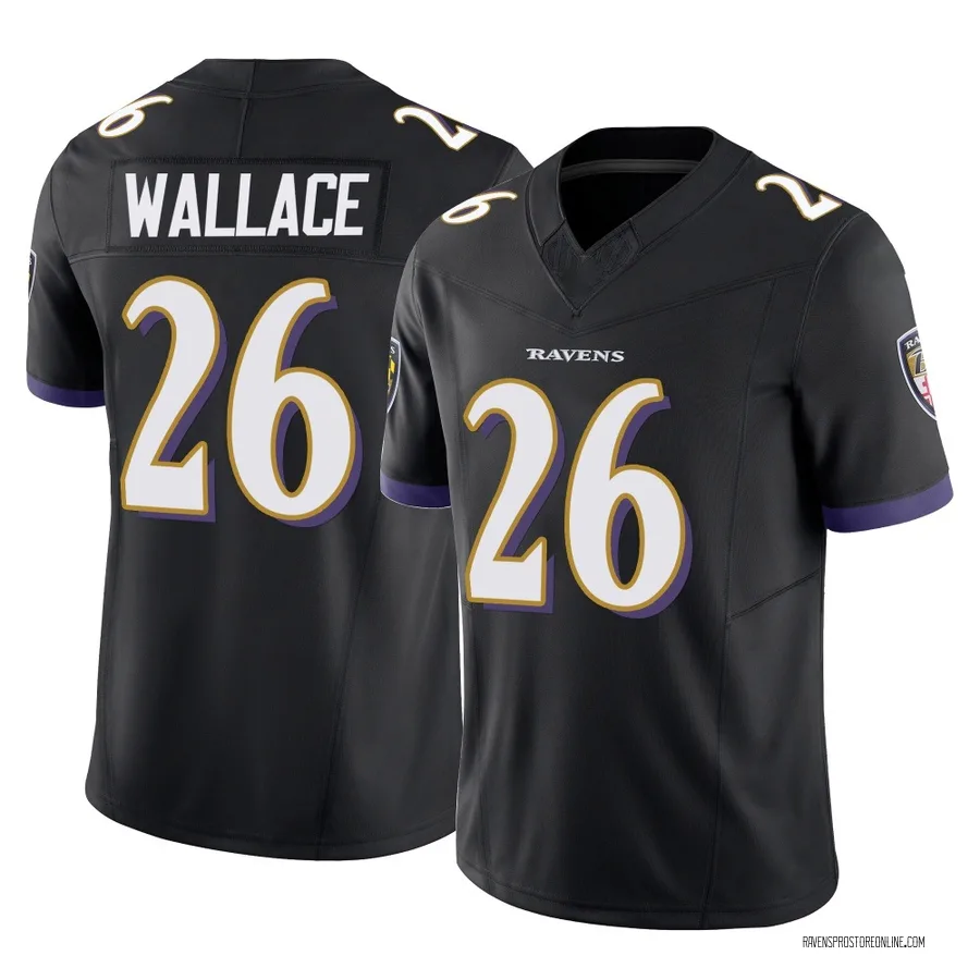 K'Von Wallace Baltimore Ravens Youth Limited Vapor F.U.S.E. Nike Jersey - Black