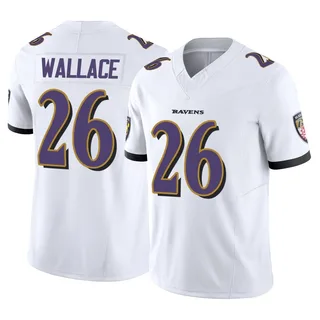 K'Von Wallace Baltimore Ravens Youth Limited Vapor F.U.S.E. Nike Jersey - White