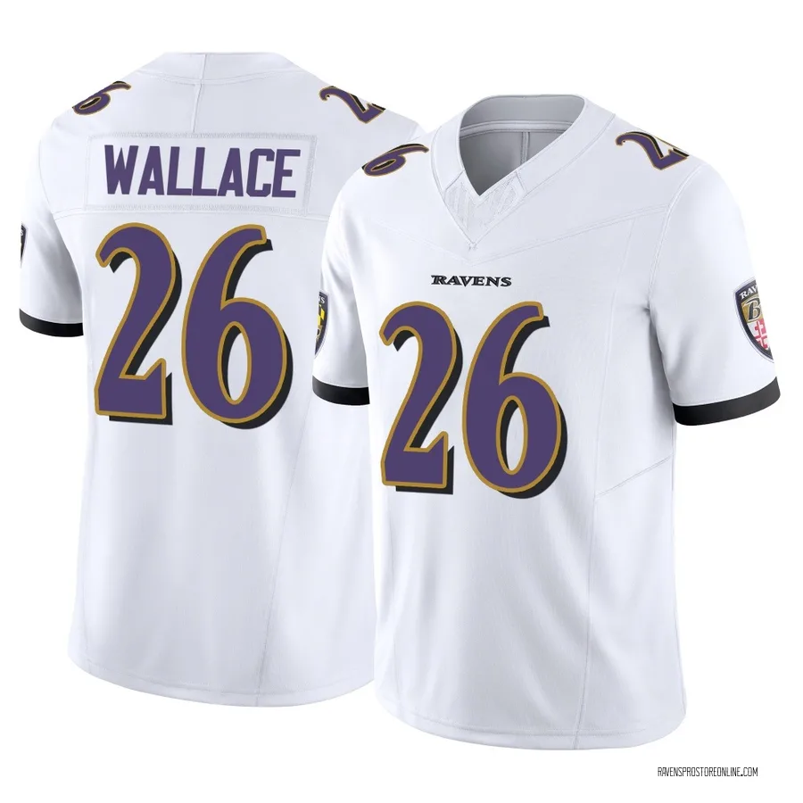 K'Von Wallace Baltimore Ravens Youth Limited Vapor F.U.S.E. Nike Jersey - White
