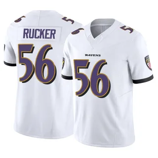 Kaimon Rucker Baltimore Ravens Men's Limited Vapor F.U.S.E. Nike Jersey - White