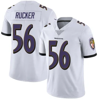 Kaimon Rucker Baltimore Ravens Men's Limited Vapor Untouchable Nike Jersey - White
