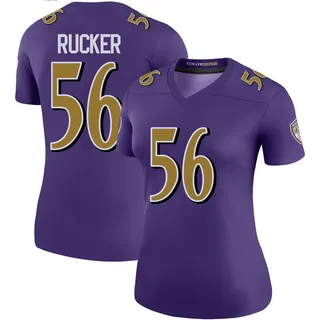 Kaimon Rucker Baltimore Ravens Women's Color Rush Legend Nike Jersey - Purple