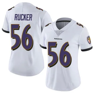 Kaimon Rucker Baltimore Ravens Women's Limited Vapor Untouchable Nike Jersey - White