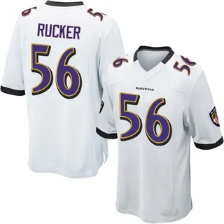 Kaimon Rucker Baltimore Ravens Youth Game Nike Jersey - White