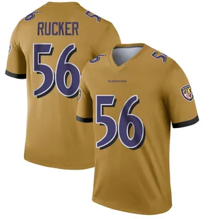 Kaimon Rucker Baltimore Ravens Youth Legend Inverted Nike Jersey - Gold