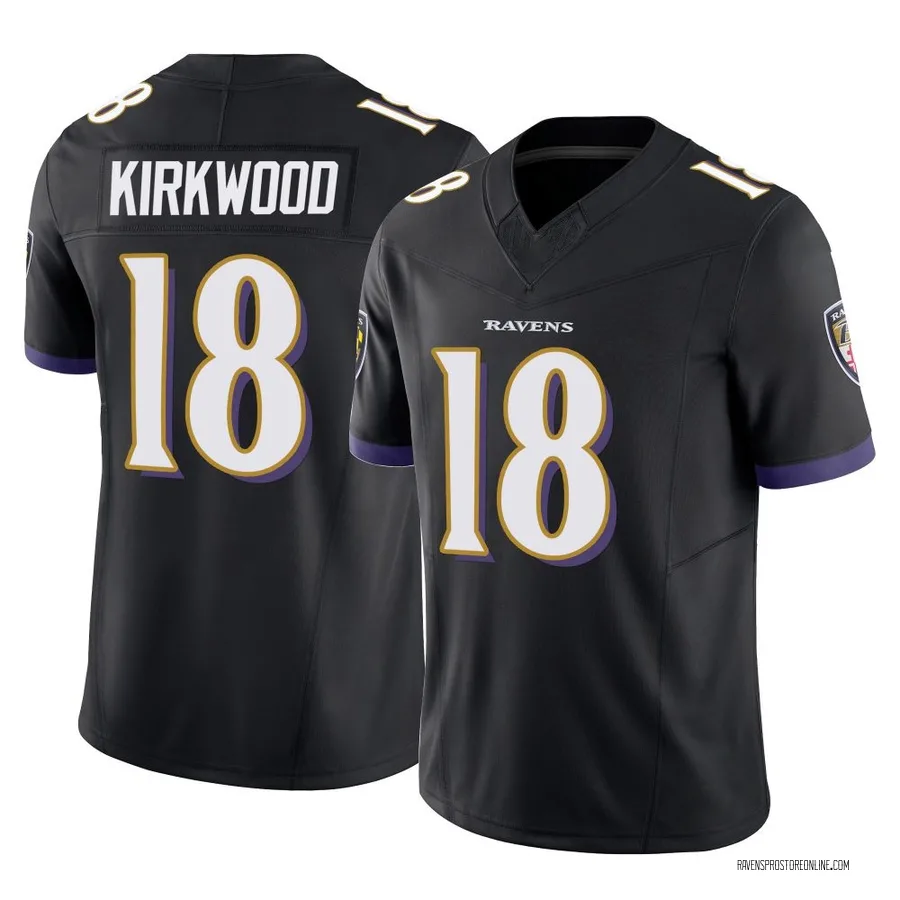 Keith Kirkwood Baltimore Ravens Youth Limited Vapor F.U.S.E. Nike Jersey - Black