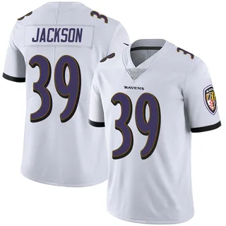 Keondre Jackson Baltimore Ravens Men's Limited Vapor Untouchable Nike Jersey - White