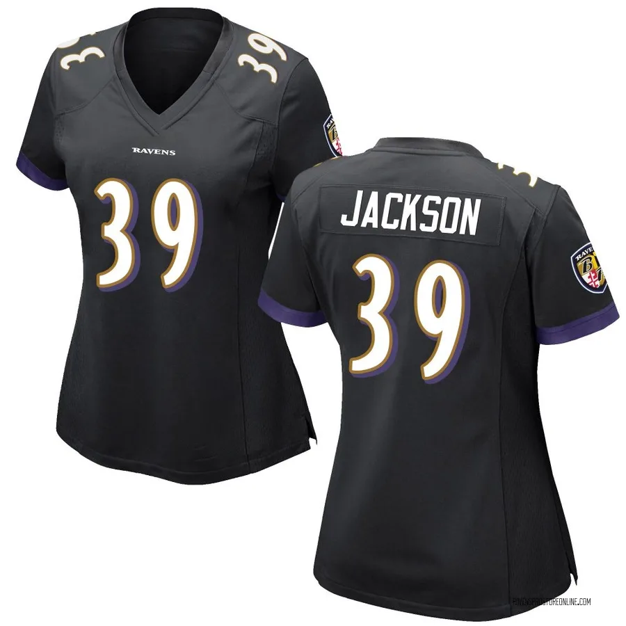Keondre Jackson Baltimore Ravens Women's Game Nike Jersey - Black