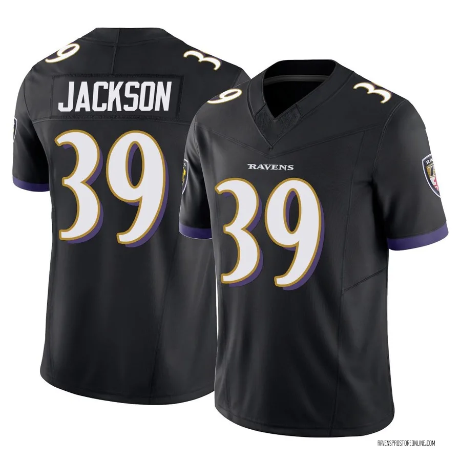 Keondre Jackson Baltimore Ravens Youth Limited Vapor F.U.S.E. Nike Jersey - Black
