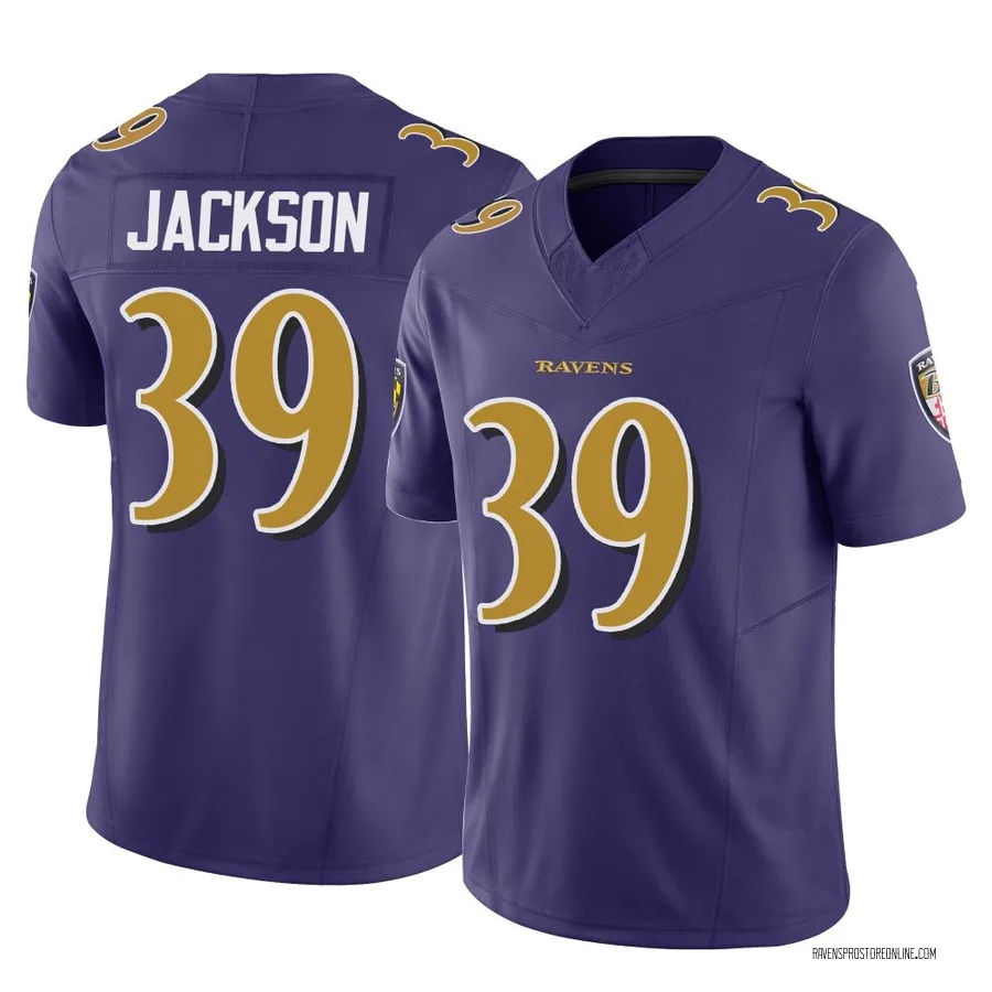 Keondre Jackson Baltimore Ravens Youth Limited Vapor F.U.S.E. Nike Jersey - Purple