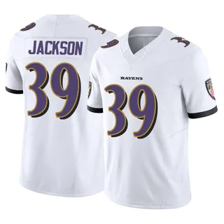 Keondre Jackson Baltimore Ravens Youth Limited Vapor F.U.S.E. Nike Jersey - White