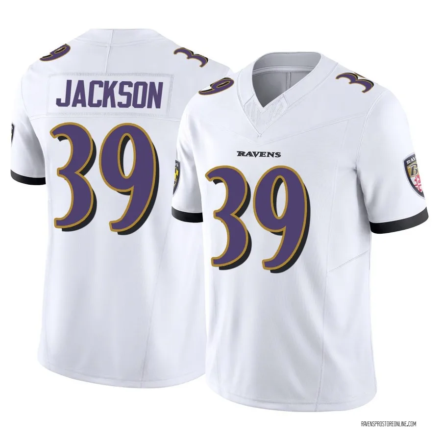 Keondre Jackson Baltimore Ravens Youth Limited Vapor F.U.S.E. Nike Jersey - White