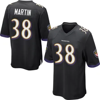 Keyon Martin Baltimore Ravens Men's Game Nike Jersey - Black