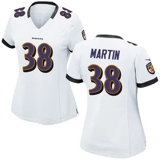 Keyon Martin Baltimore Ravens Women's Game Nike Jersey - White
