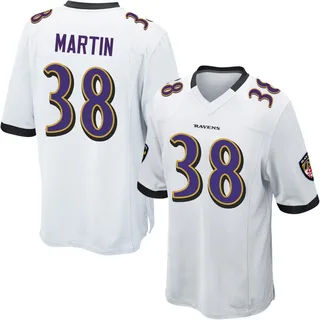Keyon Martin Baltimore Ravens Youth Game Nike Jersey - White
