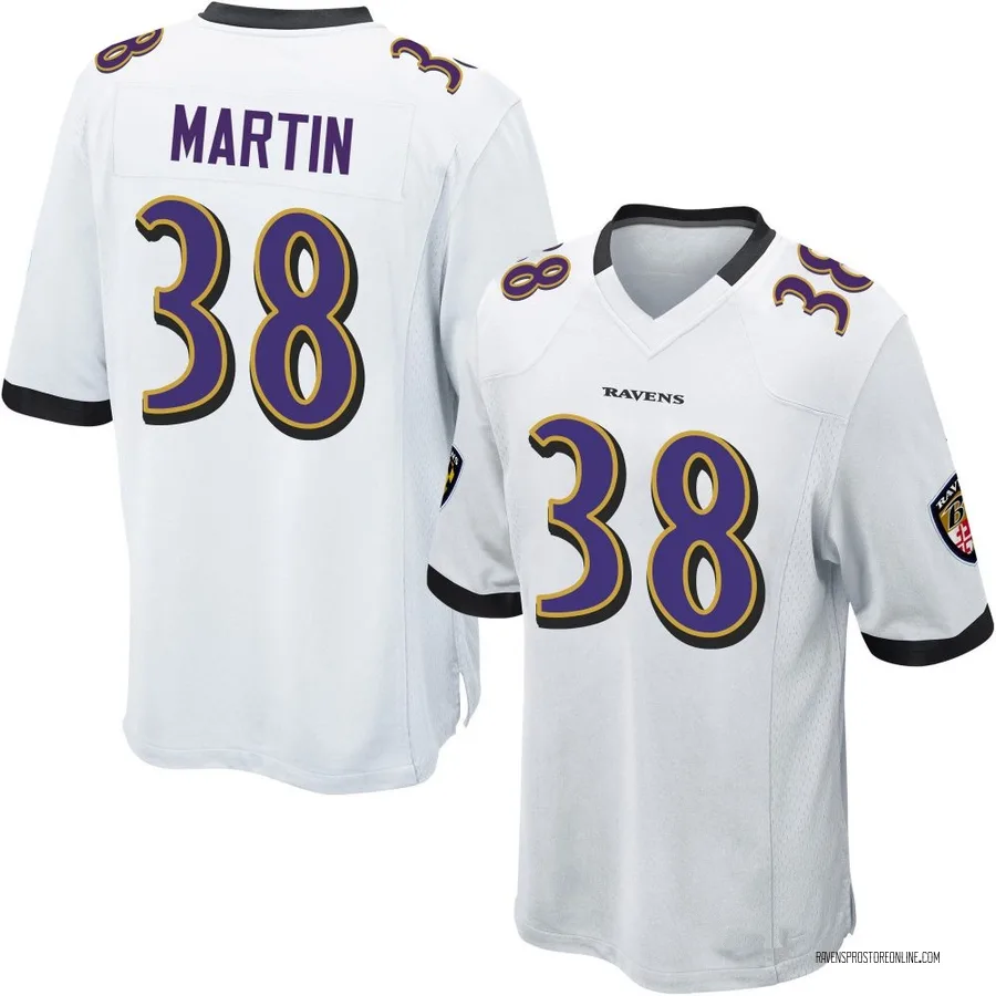Keyon Martin Baltimore Ravens Youth Game Nike Jersey - White