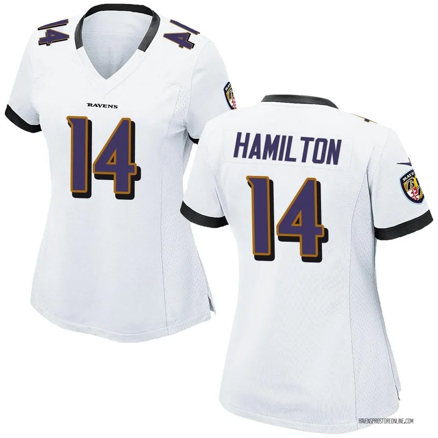 Kyle Hamilton Baltimore Ravens Women's Game Nike Jersey - White
