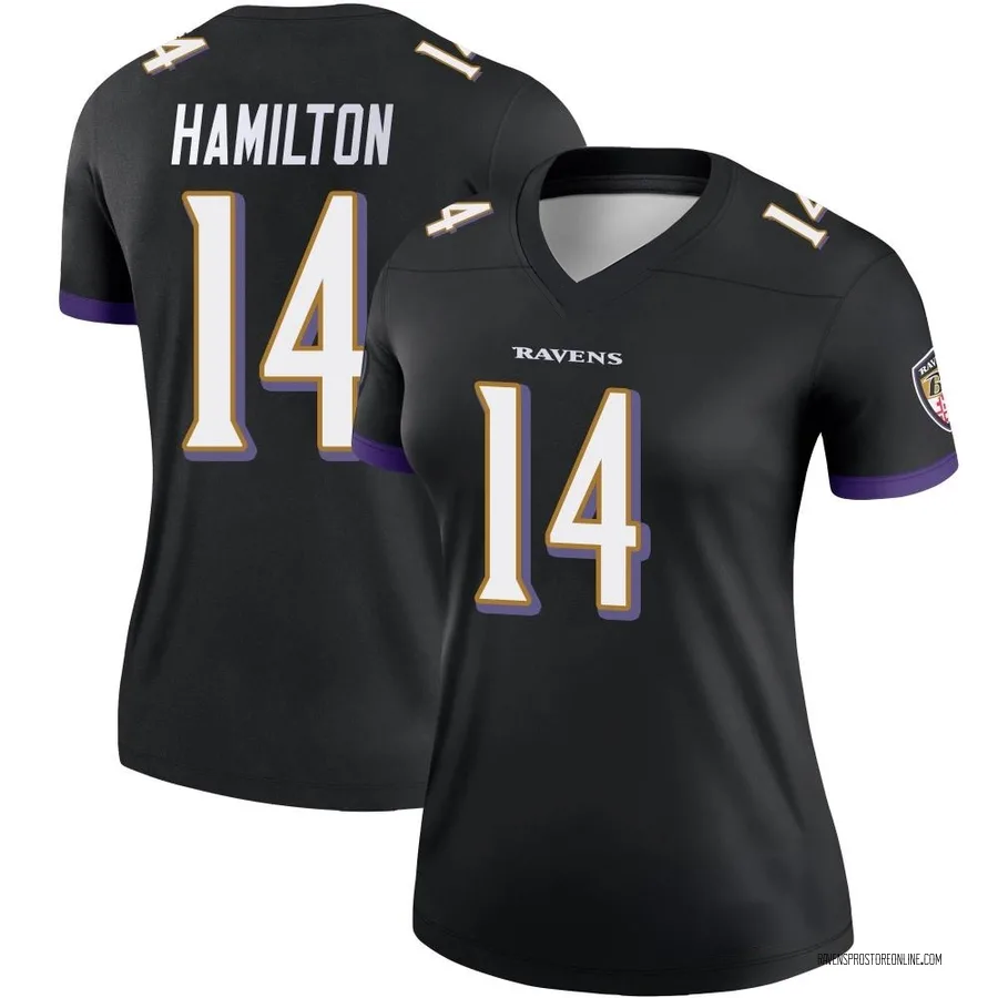 Kyle Hamilton Baltimore Ravens Women's Legend Nike Jersey - Black