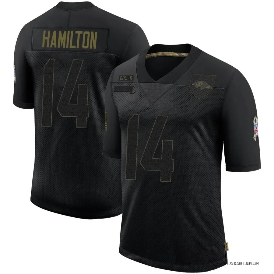 Kyle Hamilton Baltimore Ravens Youth Limited 2020 Salute To Service Nike Jersey - Black