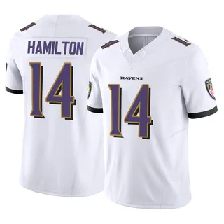 Kyle Hamilton Baltimore Ravens Youth Limited Vapor F.U.S.E. Nike Jersey - White