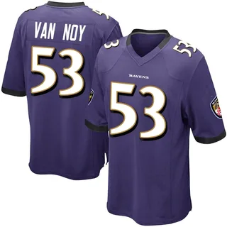 Kyle Van Noy Baltimore Ravens Men's Game Team Color Nike Jersey - Purple