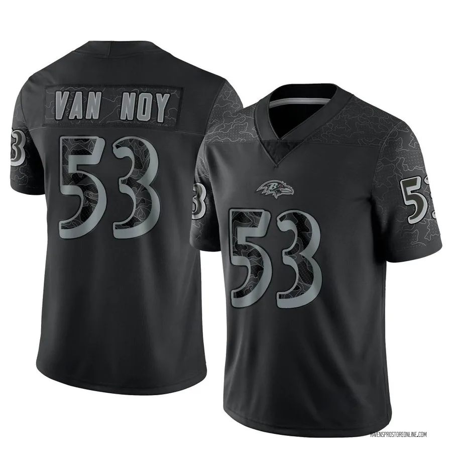 Kyle Van Noy Baltimore Ravens Men's Limited Reflective Nike Jersey - Black