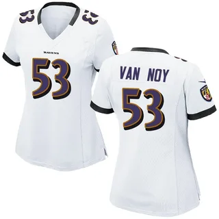 Kyle Van Noy Baltimore Ravens Women's Game Nike Jersey - White