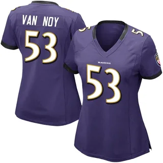 Kyle Van Noy Baltimore Ravens Women's Limited Team Color Vapor Untouchable Nike Jersey - Purple