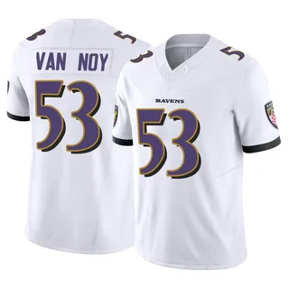 Kyle Van Noy Baltimore Ravens Youth Limited Vapor F.U.S.E. Nike Jersey - White