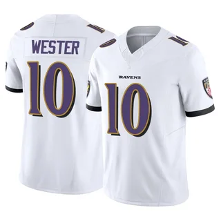 LaJohntay Wester Baltimore Ravens Men's Limited Vapor F.U.S.E. Nike Jersey - White
