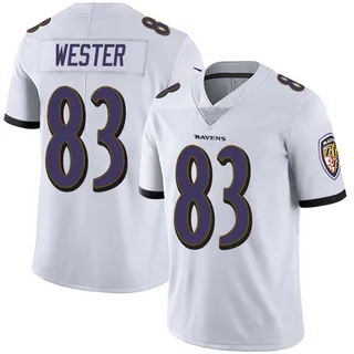 LaJohntay Wester Baltimore Ravens Men's Limited Vapor Untouchable Nike Jersey - White