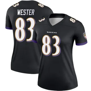 LaJohntay Wester Baltimore Ravens Women's Legend Nike Jersey - Black