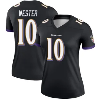 LaJohntay Wester Baltimore Ravens Women's Legend Nike Jersey - Black